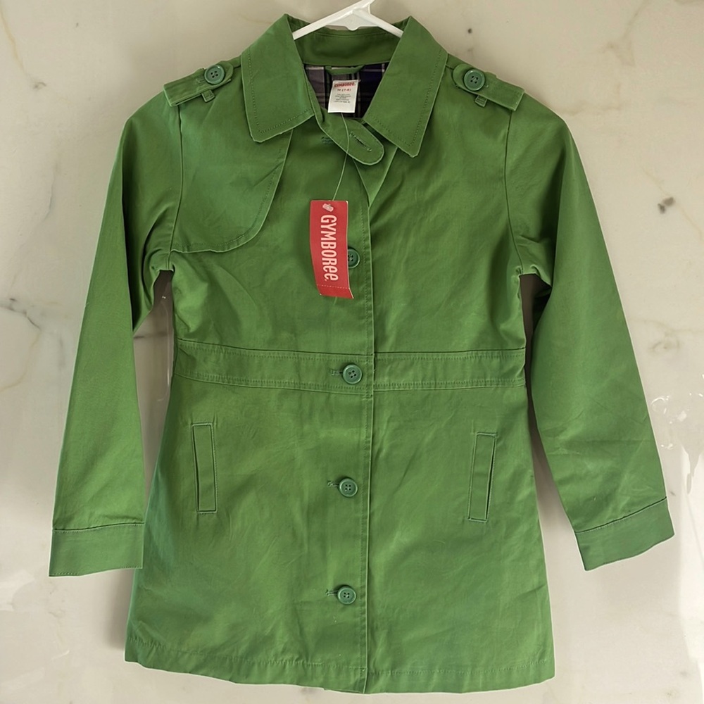 Kids Gymboree Green Pea Coat Size 7-8